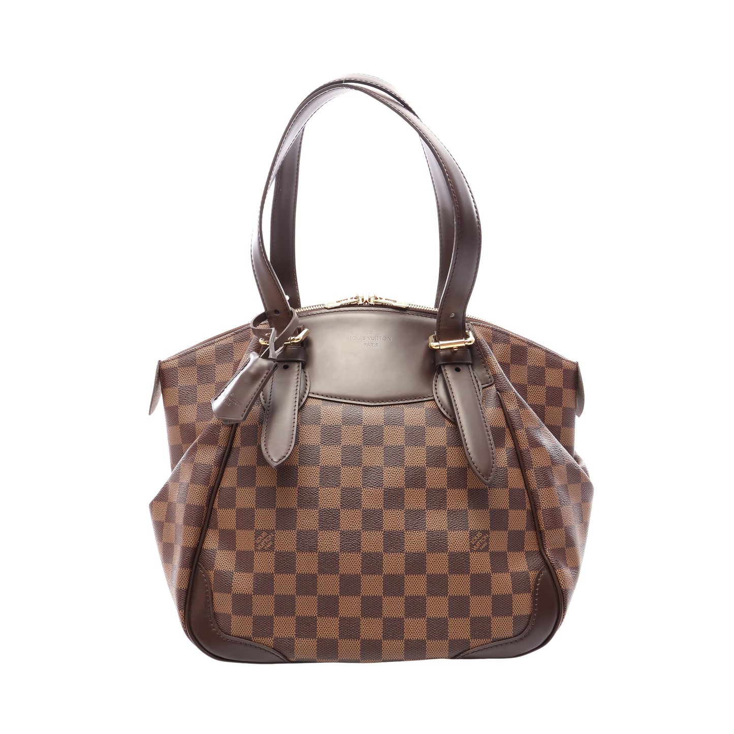 ヴェローナMM ダミエエベヌ ショルダーバッグ PVC レザー ブラウン ルイヴィトン バッグ LOUIS VUITTON