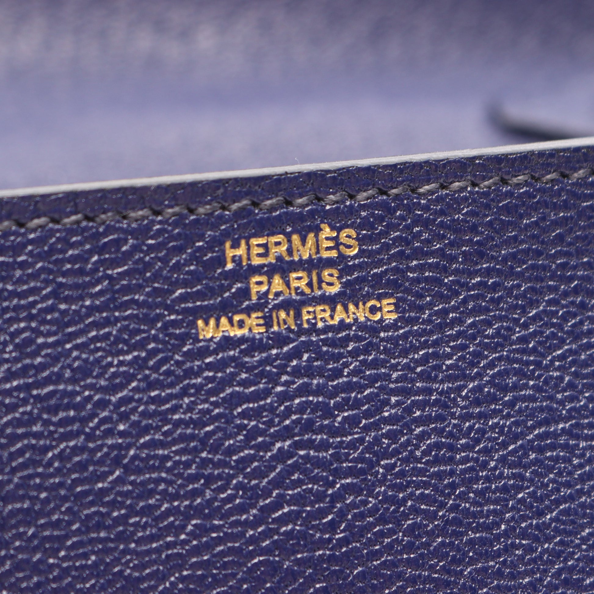クリック16 ブルーアンクル ショルダーバッグ シェーブル ダークブルー ゴールド金具 D刻印 エルメス バッグ HERMES