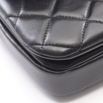 マトラッセ トップハンドル 2WAY チェーンショルダーバッグ ラムスキン ブラック ゴールド金具 シャネル バッグ CHANEL
