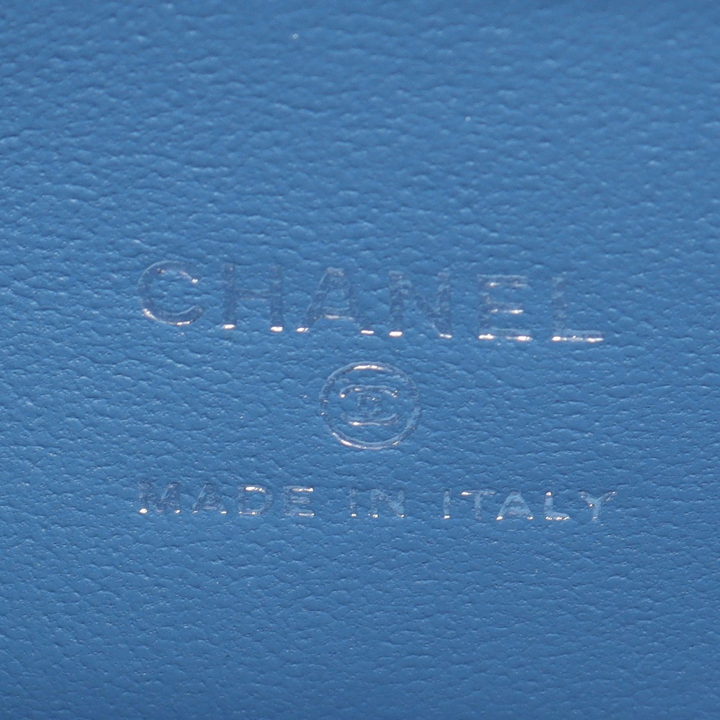 マトラッセ バニティ チェーンショルダーバッグ デニム ブルー シルバー金具 シャネル バッグ CHANEL