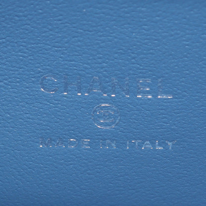 マトラッセ バニティ チェーンショルダーバッグ デニム ブルー シルバー金具 シャネル バッグ CHANEL