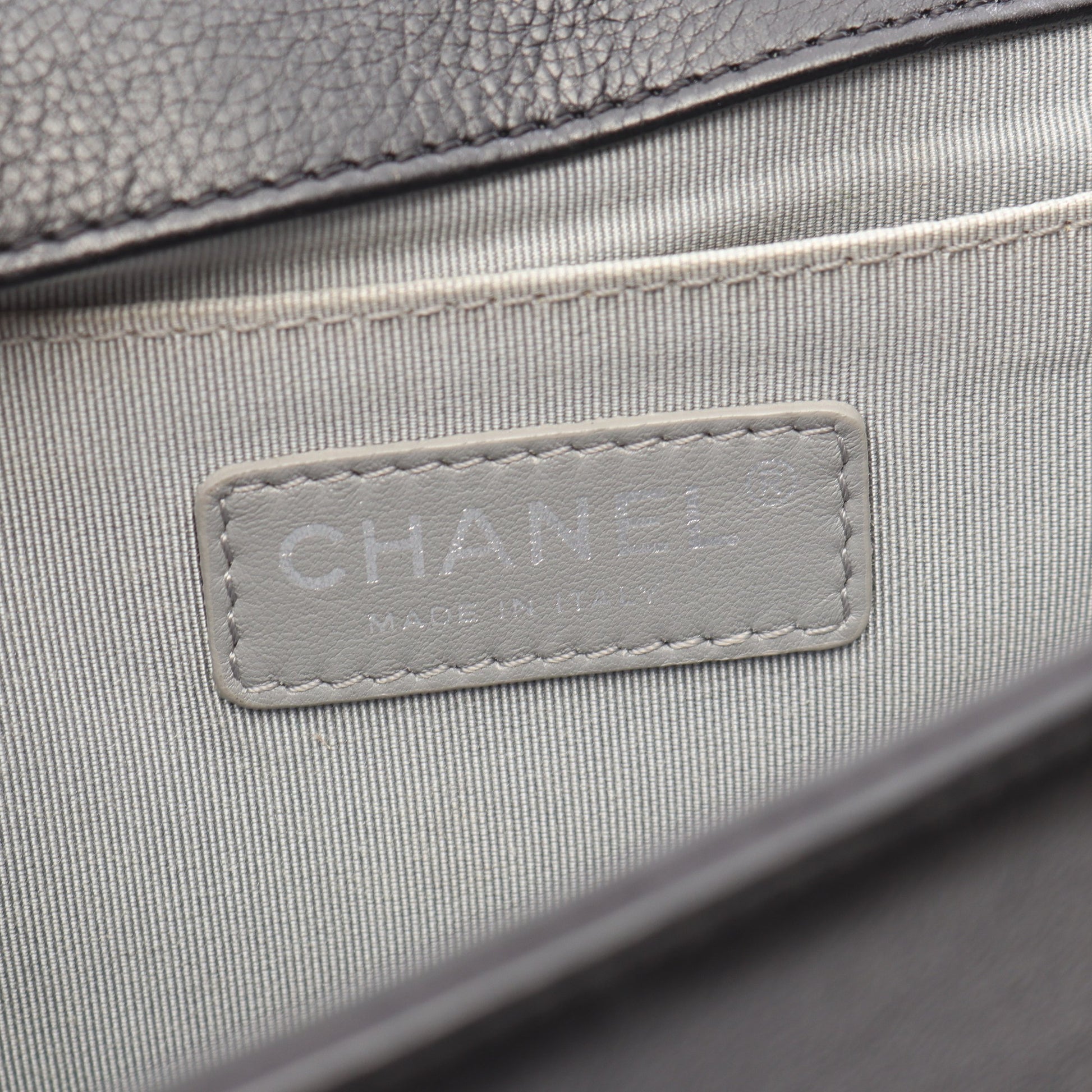 ボーイシャネル チェーンショルダーバッグ ラムスキン ブラック シルバー金具 シャネル バッグ CHANEL