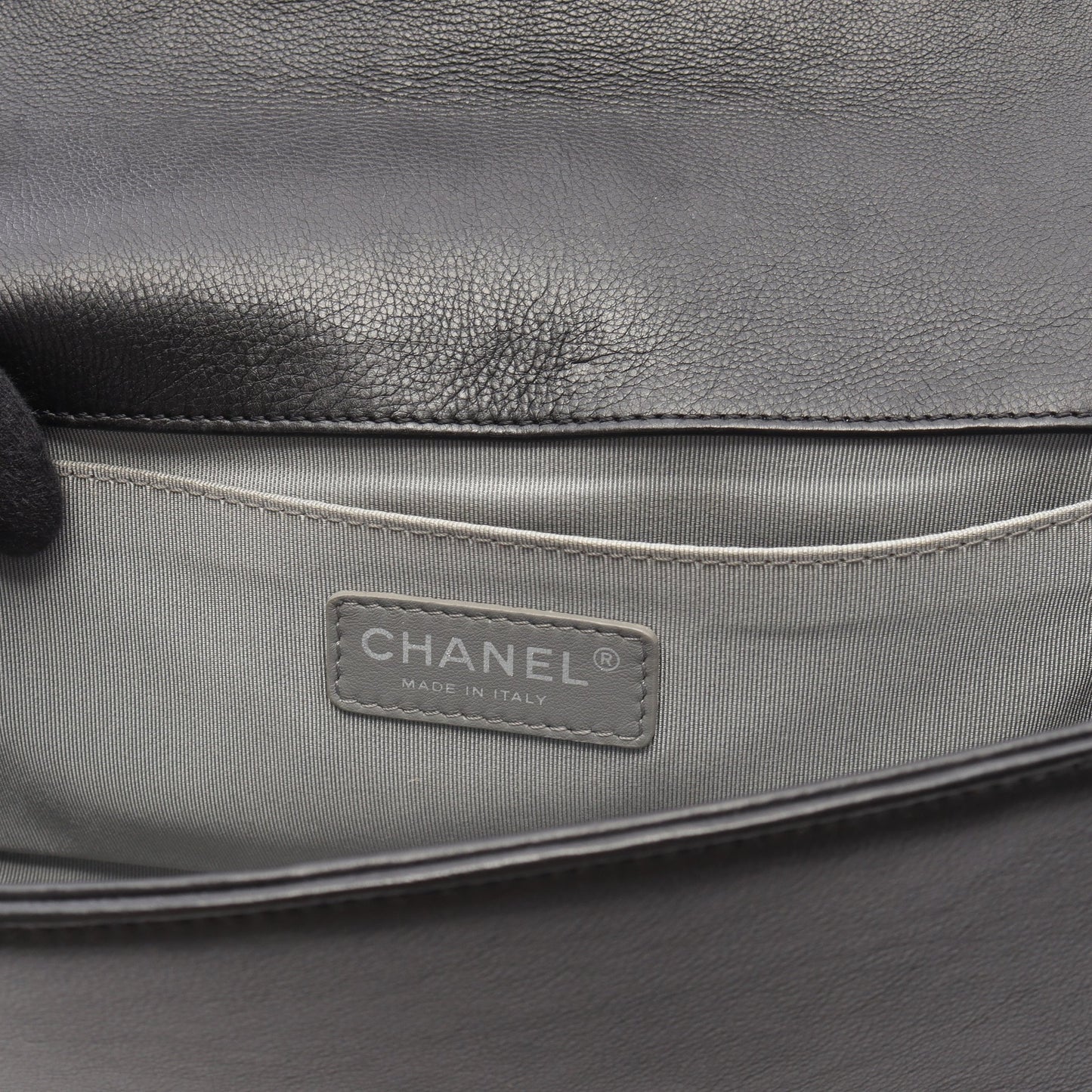 ボーイシャネル チェーンショルダーバッグ ラムスキン ブラック シルバー金具 シャネル バッグ CHANEL