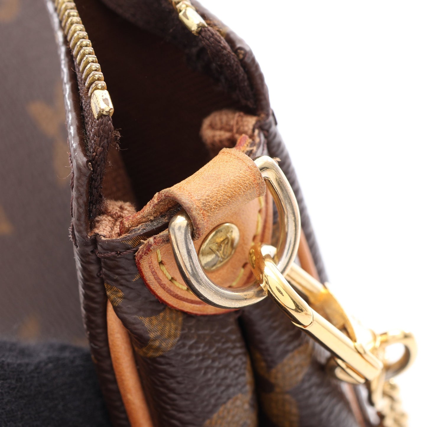 エヴァ モノグラム 2WAY チェーンショルダーバッグ PVC レザー ブラウン ルイヴィトン バッグ LOUIS VUITTON