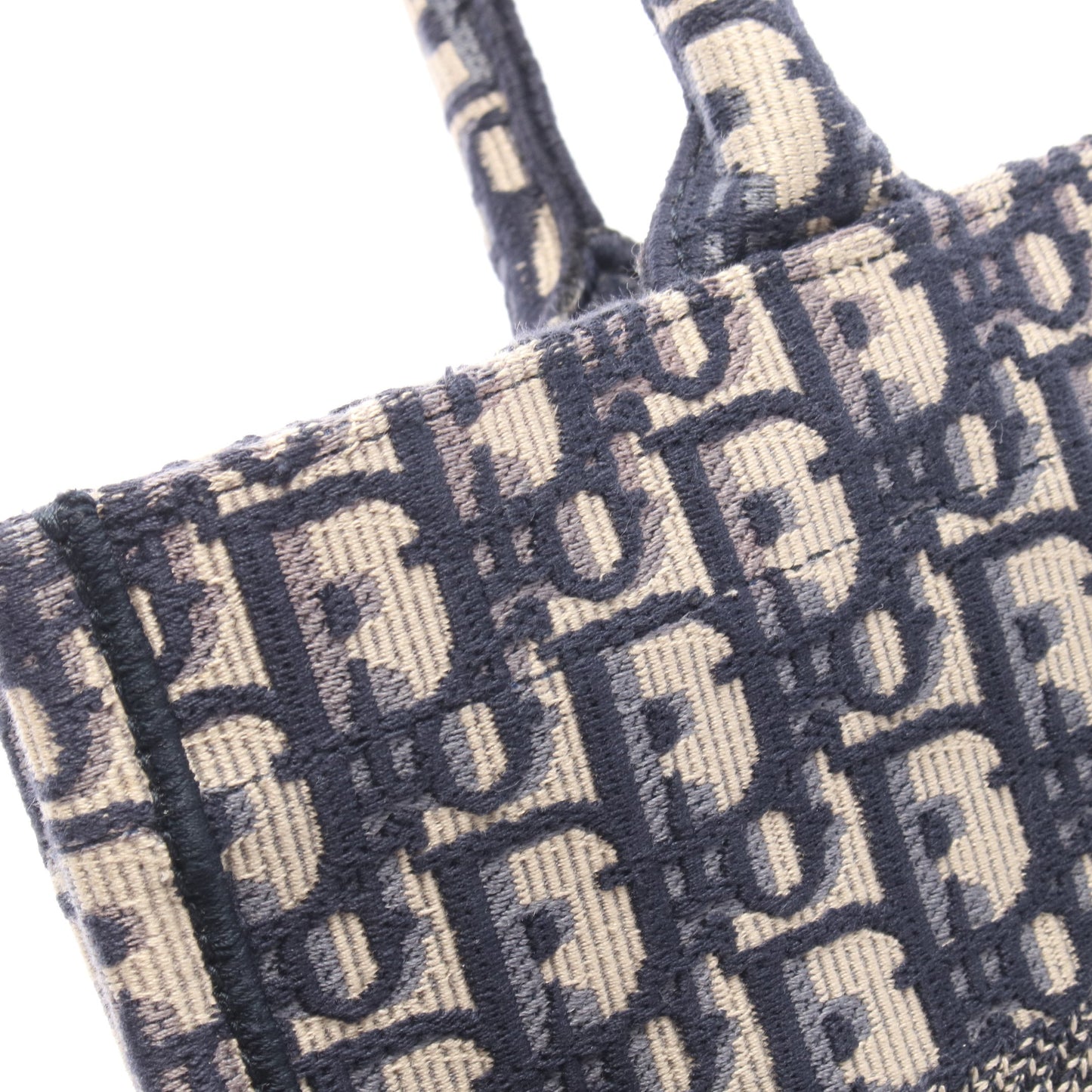 BOOK TOTE ブックトート ミディアム ハンドバッグ トートバッグ キャンバス ネイビー ベージュ クリスチャンディオール バッグ Christian Dior