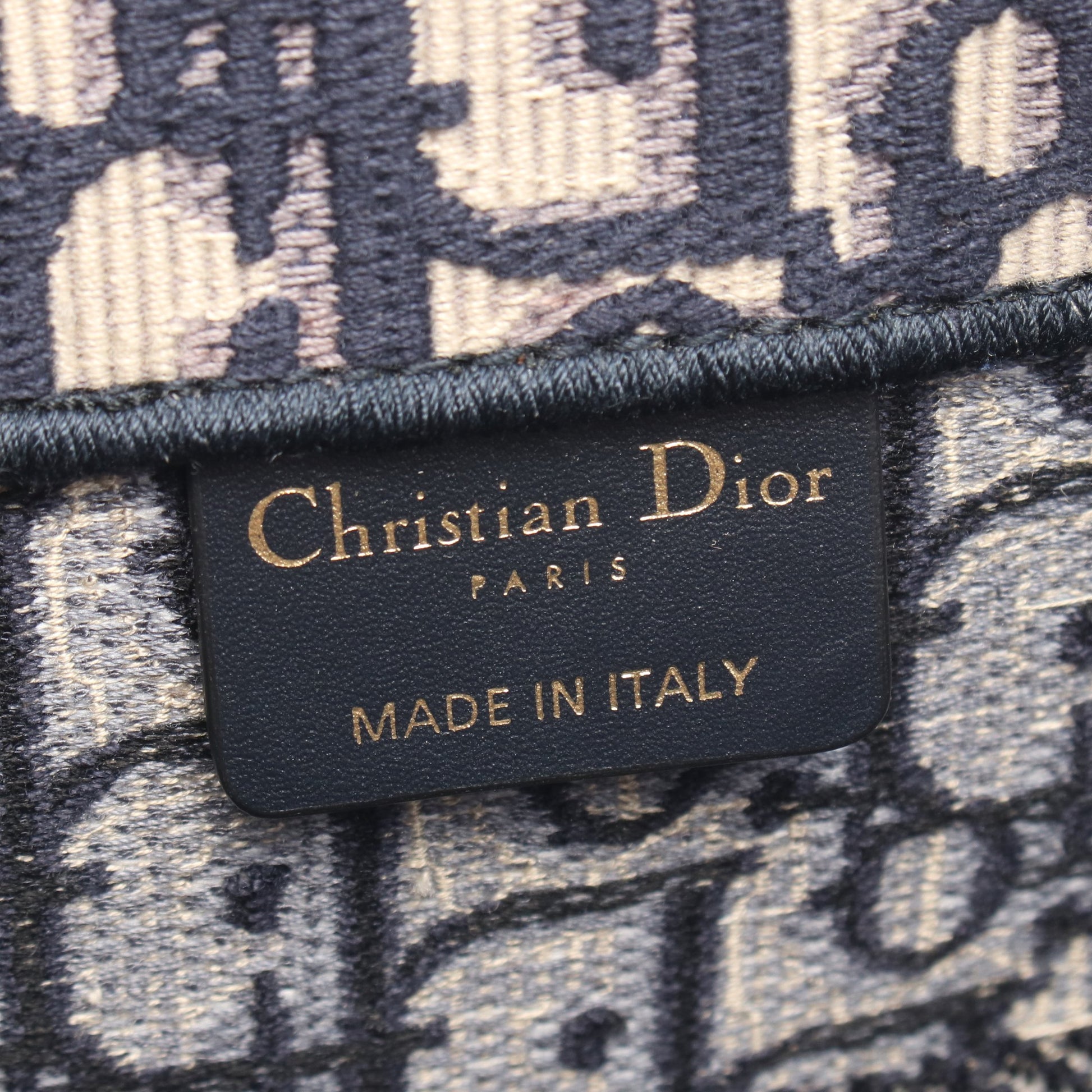 BOOK TOTE ブックトート ミディアム ハンドバッグ トートバッグ キャンバス ネイビー ベージュ クリスチャンディオール バッグ Christian Dior