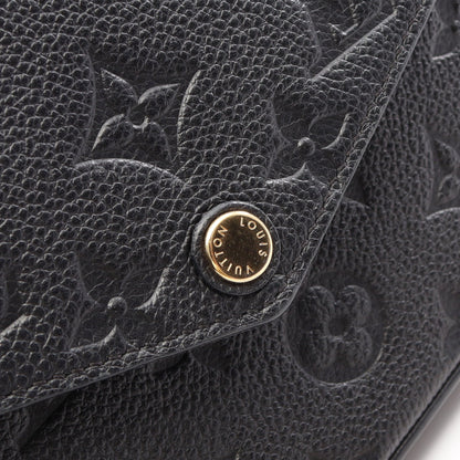 ポシェット フェリシー モノグラムアンプラント ノワール チェーンウォレット レザー ブラック ルイヴィトン バッグ LOUIS VUITTON
