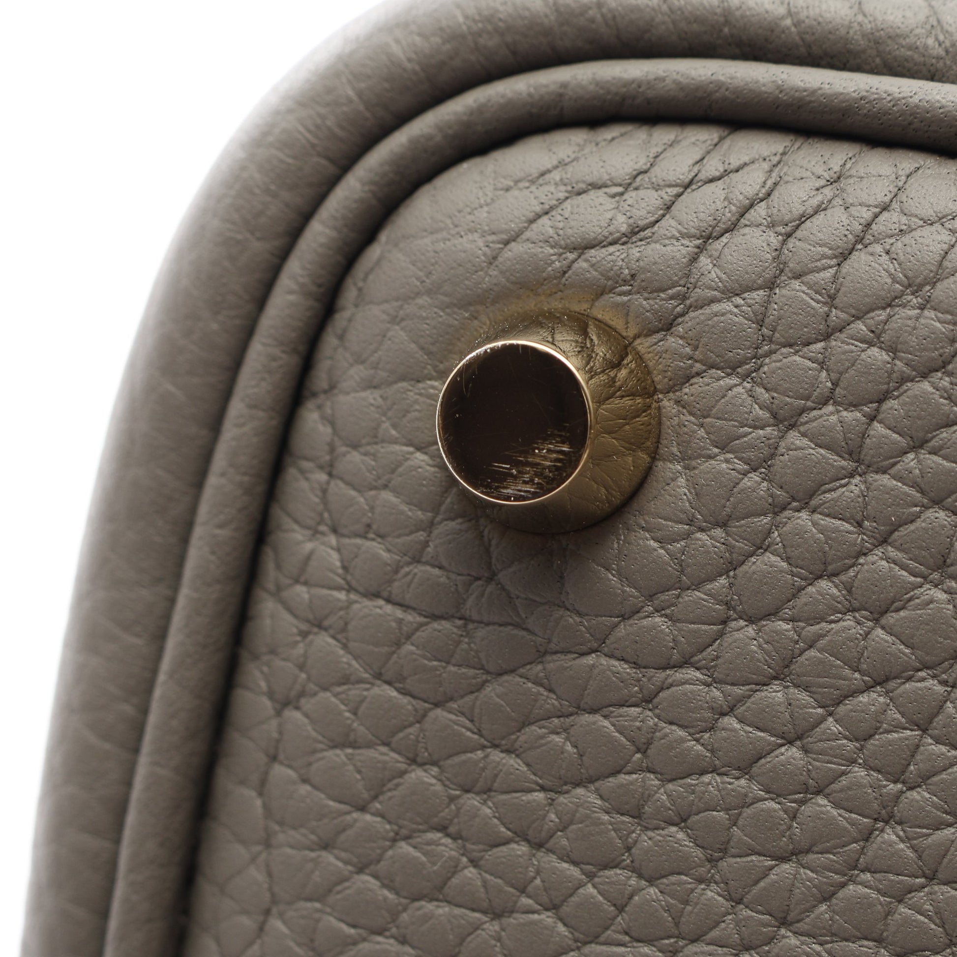 ピコタンロックPM ハンドバッグ トリヨンクレマンス グレー ゴールド金具 U刻印 エルメス バッグ HERMES