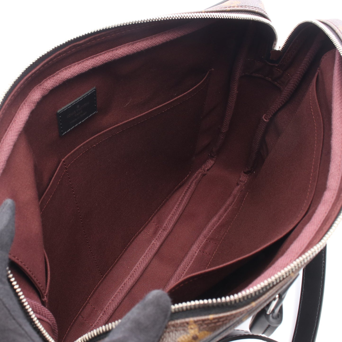 PDV PM モノグラムマカサー 2WAY ブリーフケース ビジネスバッグ PVC レザー ブラウン ブラック ルイヴィトン バッグ LOUIS VUITTON