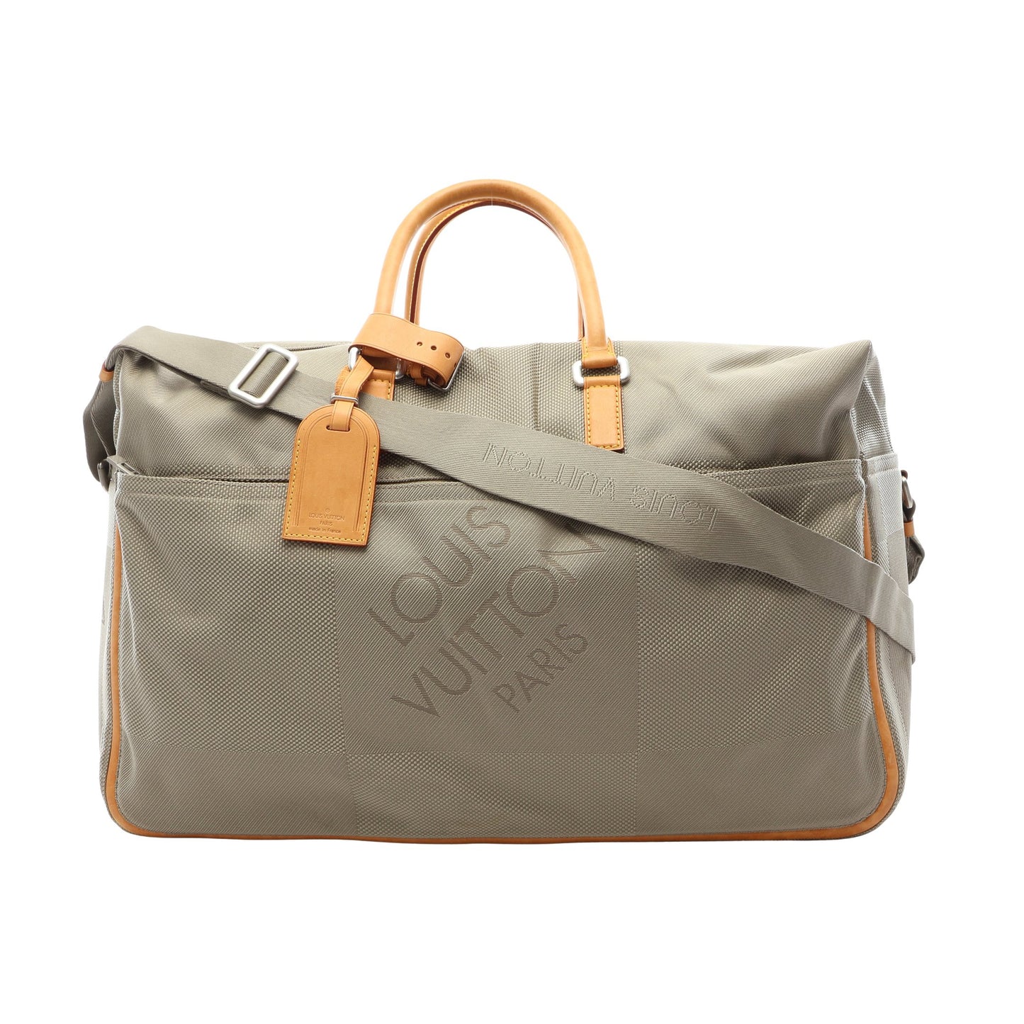 スヴラン ダミエジェアン サーブル 2WAY ボストンバッグ ナイロンキャンバス レザー ベージュ ライトブラウン ルイヴィトン バッグ LOUIS VUITTON