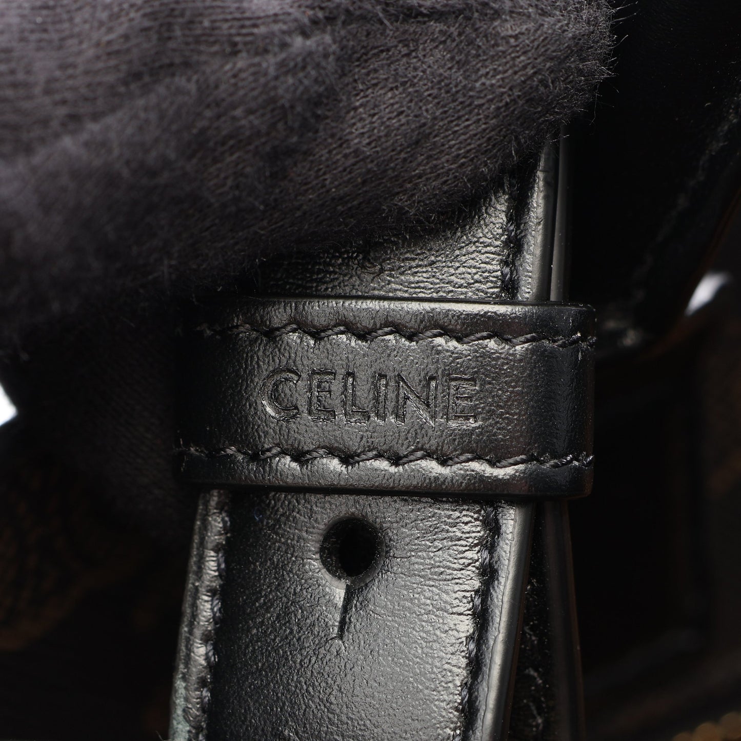 ミディアム バーティカル カバ トリオンフ 2WAY ハンドバッグ トートバッグ PVC レザー ブラック ブラウン セリーヌ バッグ CELINE