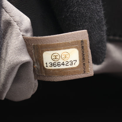 チェーンショルダーバッグ チェーントートバッグ ラムスキン ブラック シルバー金具 シャネル バッグ CHANEL