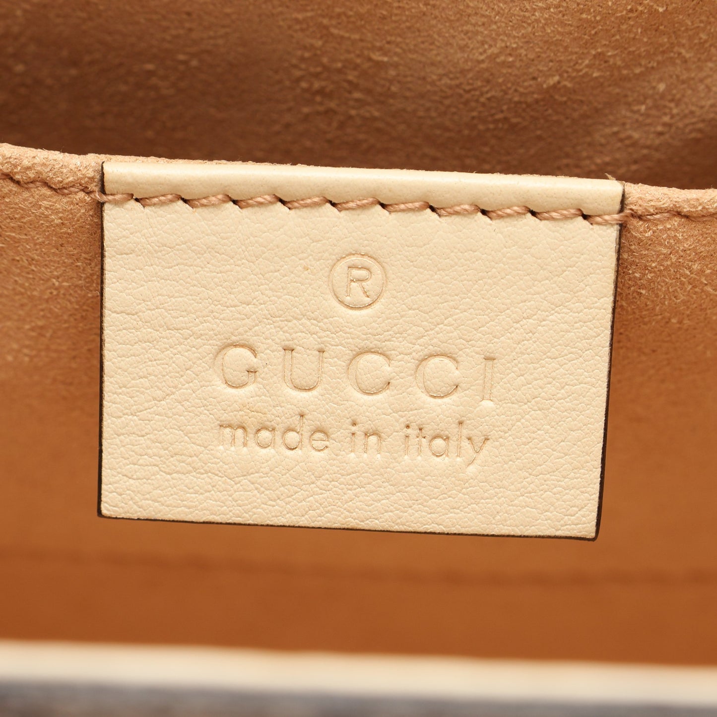 パドロック GGスプリーム スモール チェーンショルダーバッグ PVC レザー ベージュ アイボリー ブラウン グッチ バッグ GUCCI