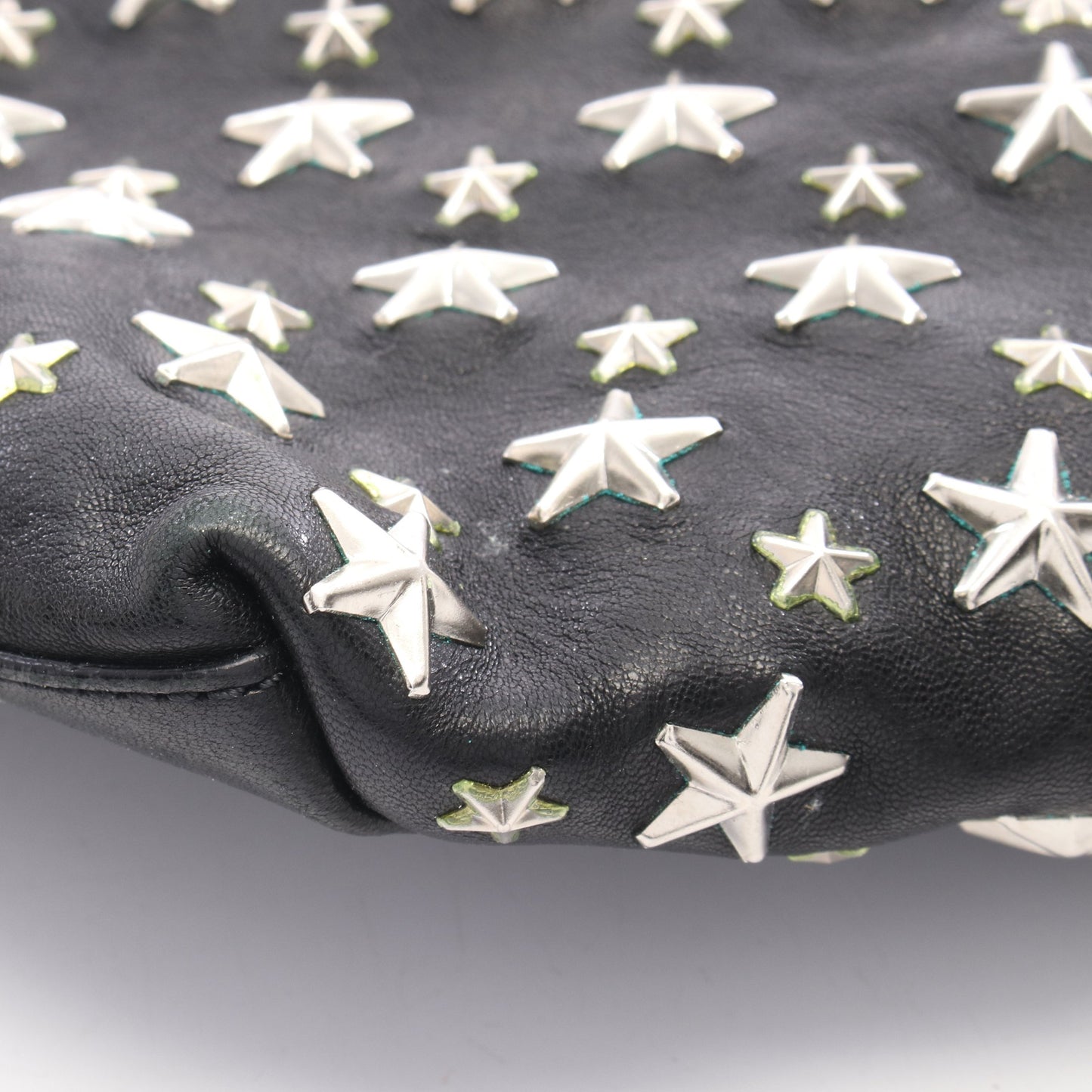 SASHA サシャM スタースタッズ ハンドバッグ トートバッグ レザー ブラック ジミーチュウ バッグ JIMMY CHOO