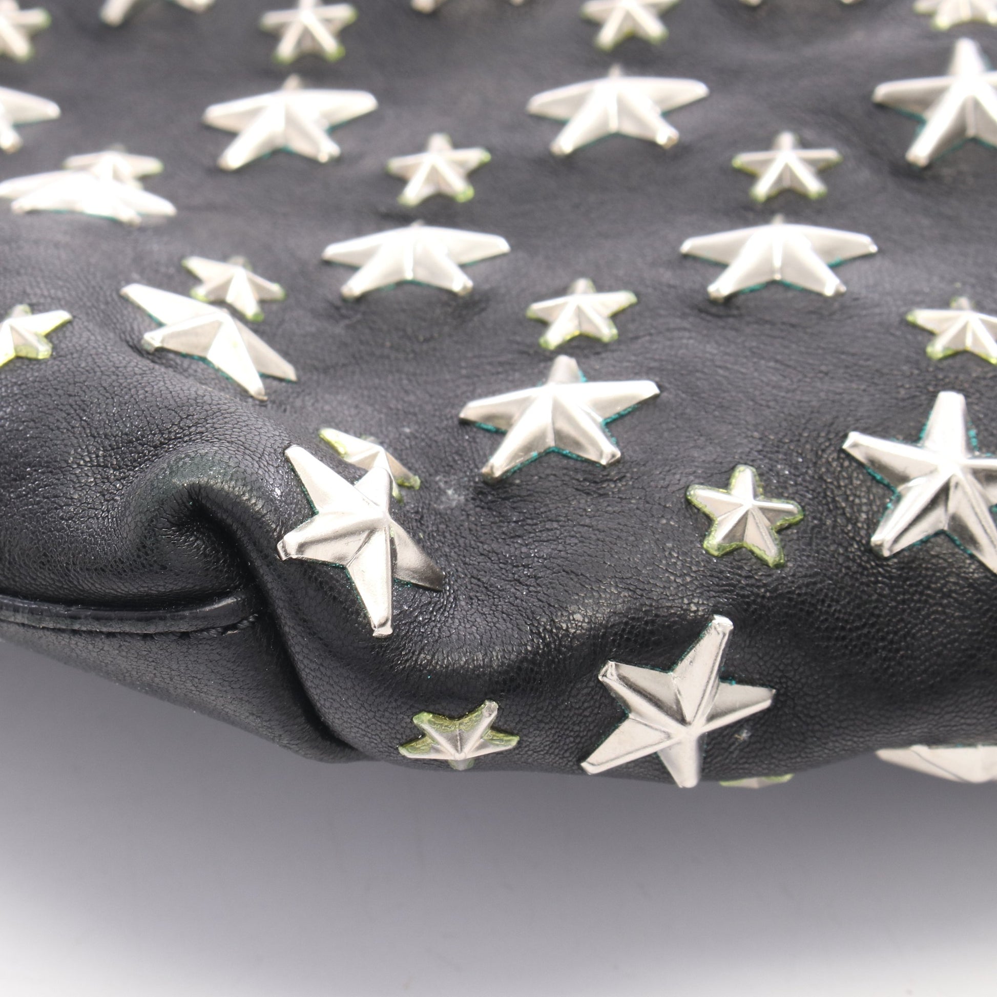 SASHA サシャM スタースタッズ ハンドバッグ トートバッグ レザー ブラック ジミーチュウ バッグ JIMMY CHOO