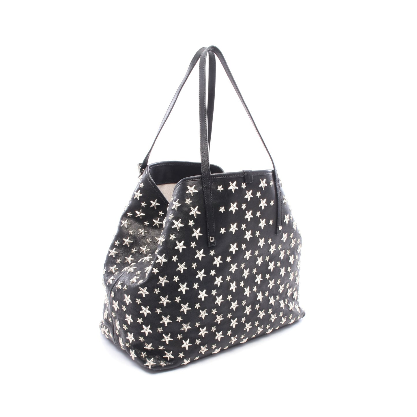 SASHA サシャM スタースタッズ ハンドバッグ トートバッグ レザー ブラック ジミーチュウ バッグ JIMMY CHOO
