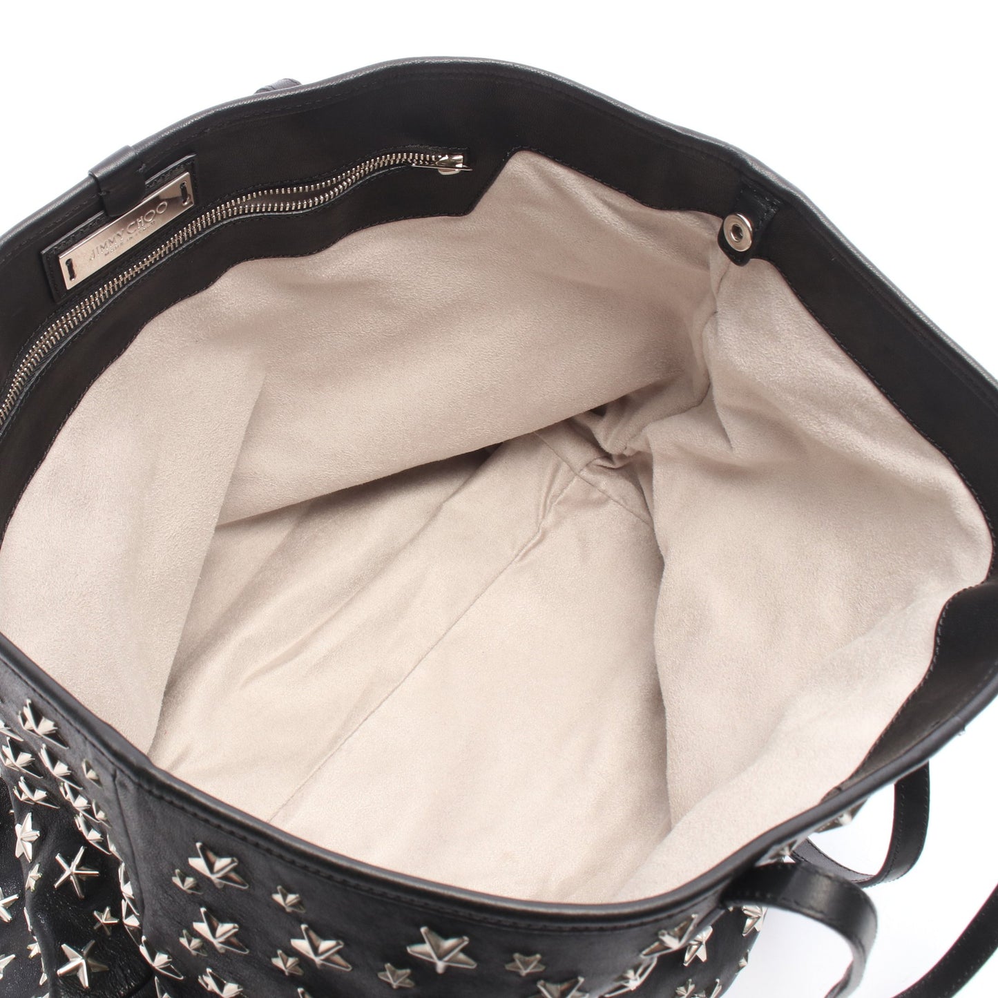 SASHA サシャM スタースタッズ ハンドバッグ トートバッグ レザー ブラック ジミーチュウ バッグ JIMMY CHOO