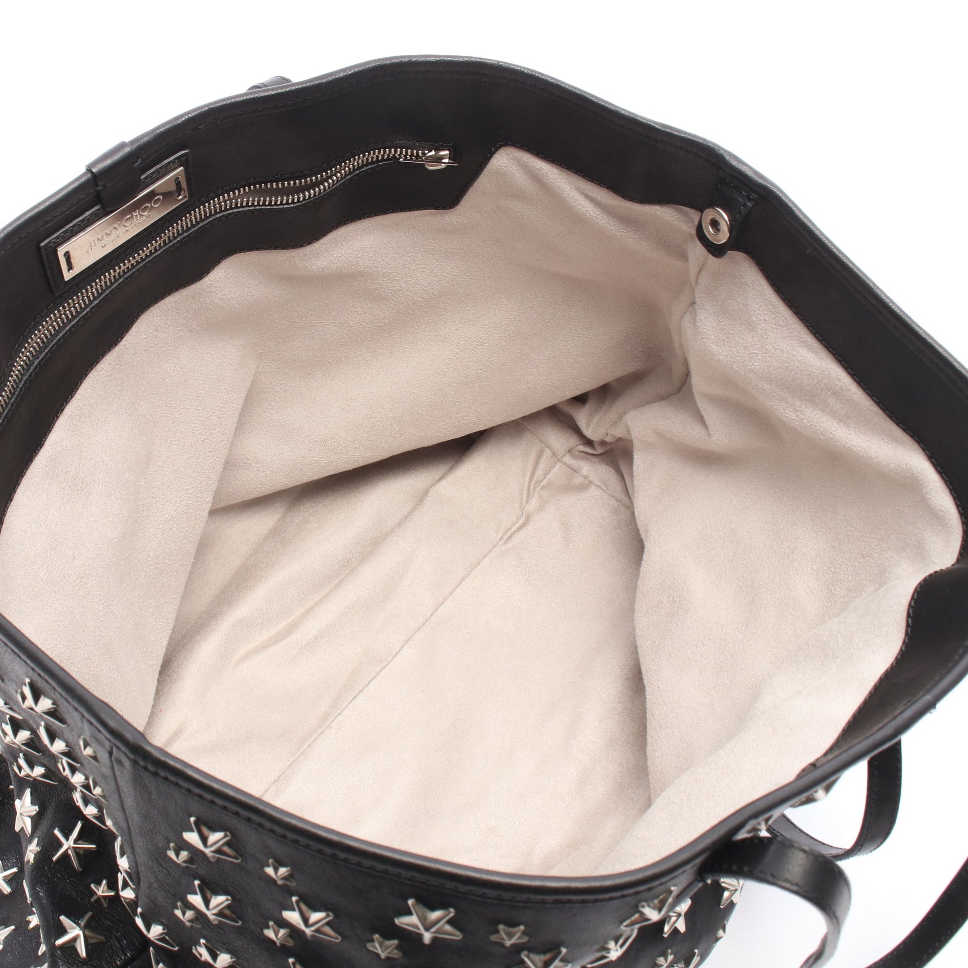 SASHA サシャM スタースタッズ ハンドバッグ トートバッグ レザー ブラック ジミーチュウ バッグ JIMMY CHOO