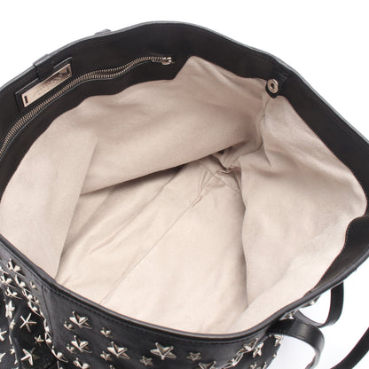 SASHA サシャM スタースタッズ ハンドバッグ トートバッグ レザー ブラック ジミーチュウ バッグ JIMMY CHOO