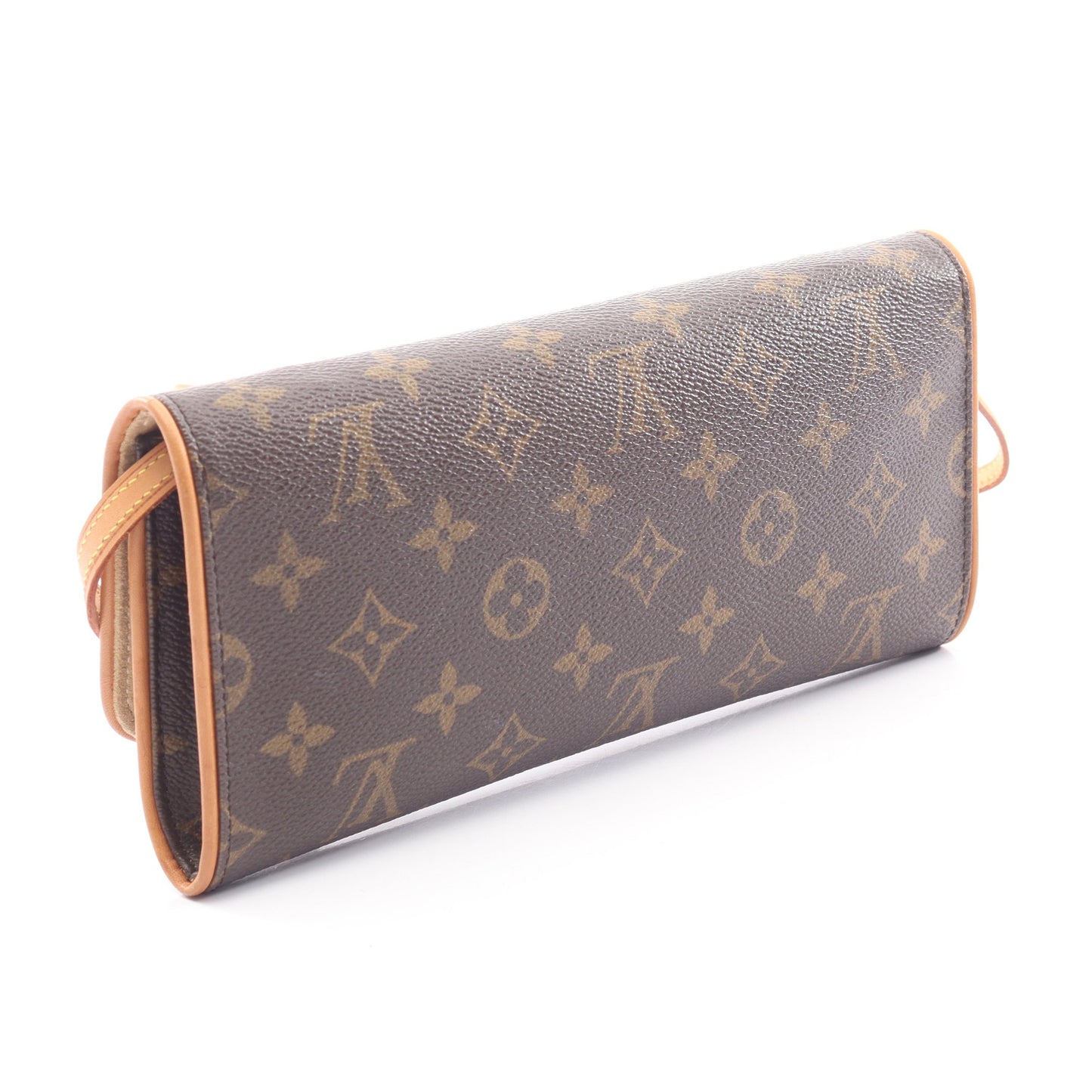 ポシェットツインGM モノグラム ショルダーバッグ PVC レザー ブラウン ルイヴィトン バッグ LOUIS VUITTON