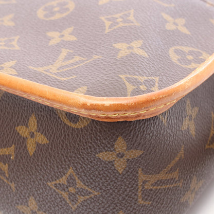 ソローニュ モノグラム ショルダーバッグ PVC レザー ブラウン ルイヴィトン バッグ LOUIS VUITTON