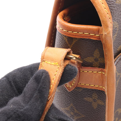 ソローニュ モノグラム ショルダーバッグ PVC レザー ブラウン ルイヴィトン バッグ LOUIS VUITTON