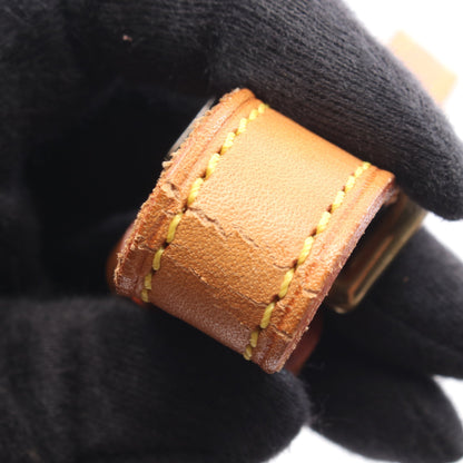 ソローニュ モノグラム ショルダーバッグ PVC レザー ブラウン ルイヴィトン バッグ LOUIS VUITTON