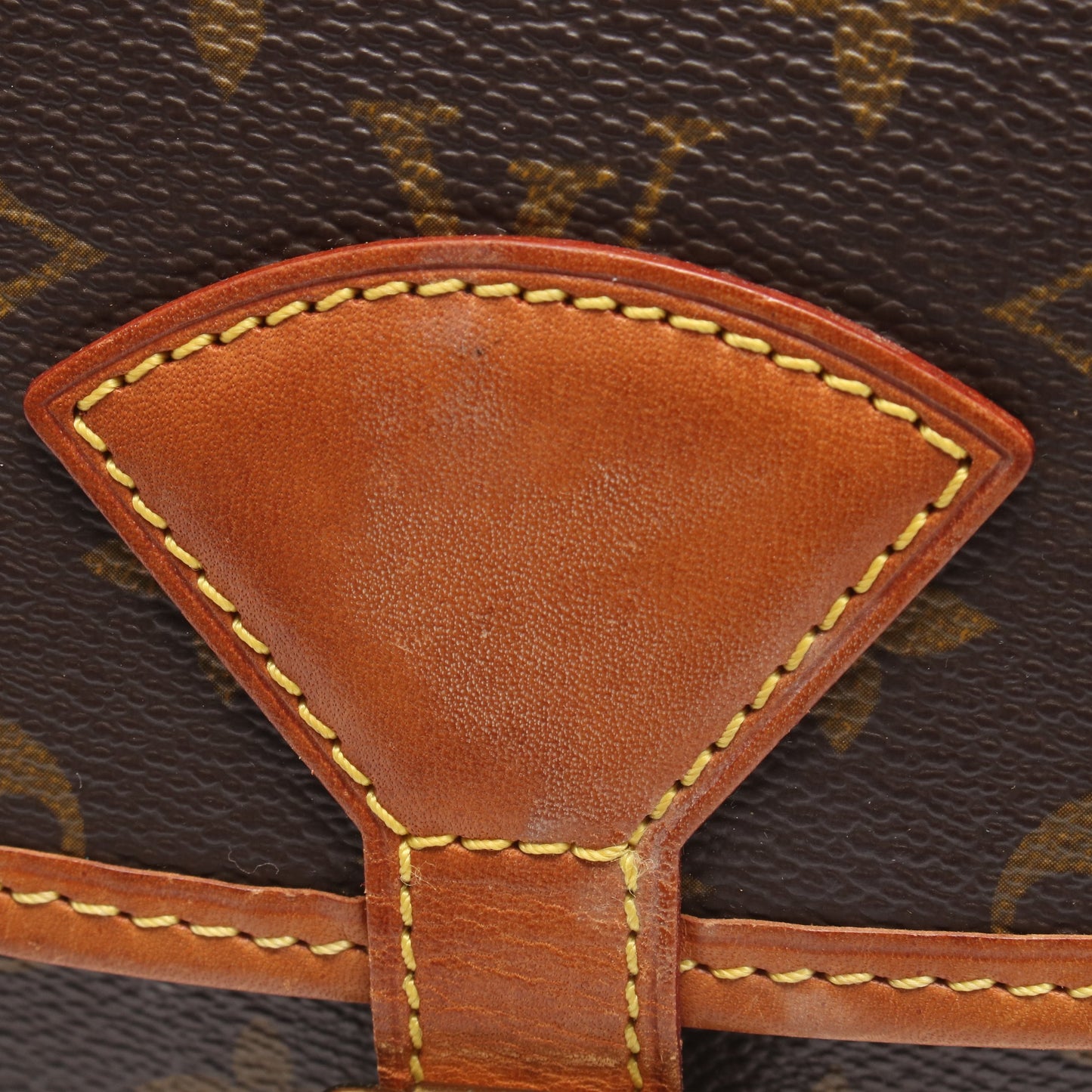 ソローニュ モノグラム ショルダーバッグ PVC レザー ブラウン ルイヴィトン バッグ LOUIS VUITTON
