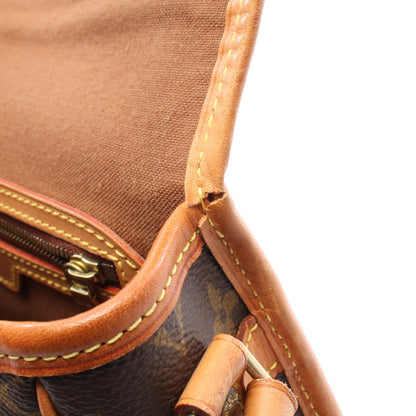 ソローニュ モノグラム ショルダーバッグ PVC レザー ブラウン ルイヴィトン バッグ LOUIS VUITTON
