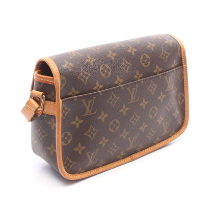 ソローニュ モノグラム ショルダーバッグ PVC レザー ブラウン ルイヴィトン バッグ LOUIS VUITTON