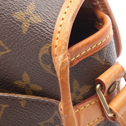 ソローニュ モノグラム ショルダーバッグ PVC レザー ブラウン ルイヴィトン バッグ LOUIS VUITTON