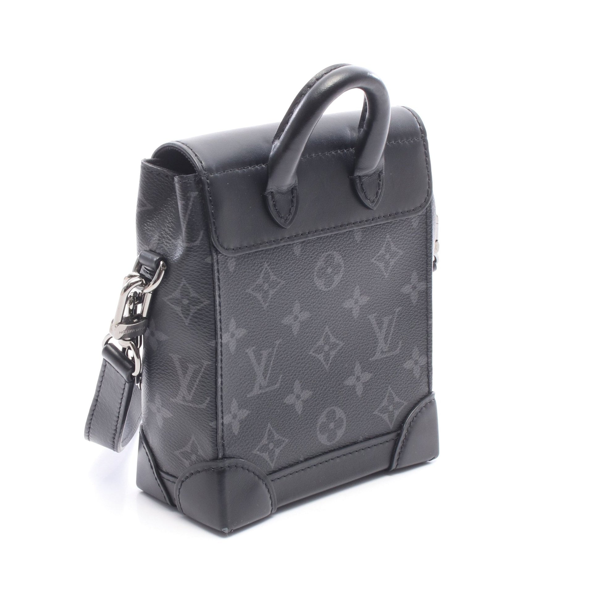 ナノ スチーマー モノグラムエクリプス 2WAY ショルダーバッグ PVC レザー ブラック ルイヴィトン バッグ LOUIS VUITTON