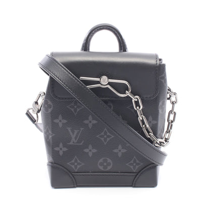 ナノ スチーマー モノグラムエクリプス 2WAY ショルダーバッグ PVC レザー ブラック ルイヴィトン バッグ LOUIS VUITTON