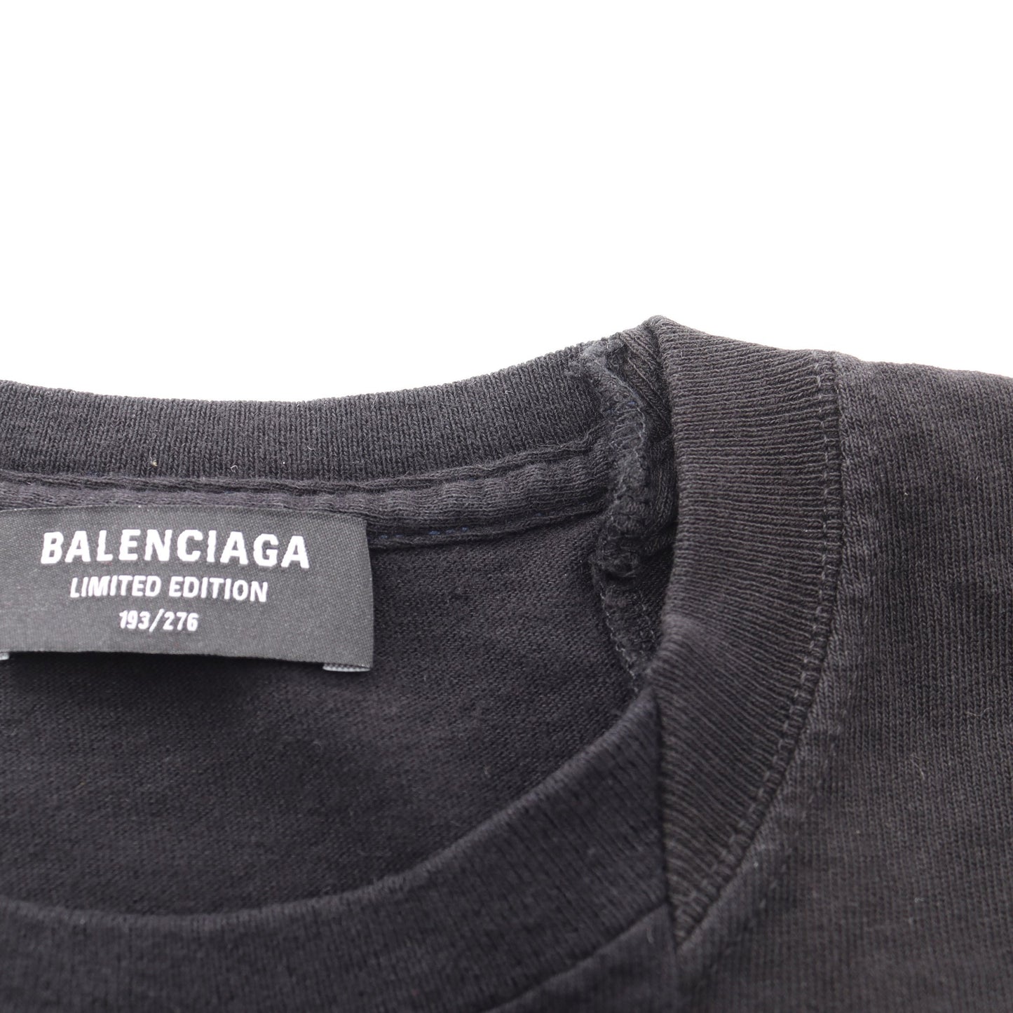LIMITED EDITION 276着限定 オーバーサイズ 再構築 半袖Tシャツ コットン ブラック マルチカラー バレンシアガ
