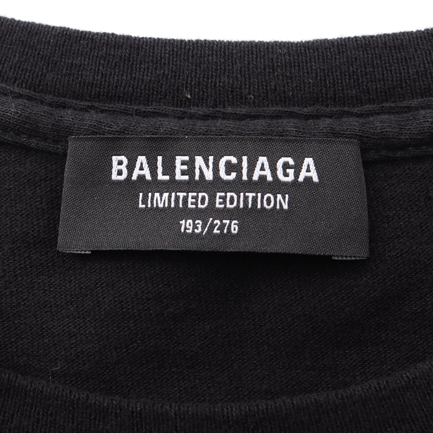 LIMITED EDITION 276着限定 オーバーサイズ 再構築 半袖Tシャツ コットン ブラック マルチカラー バレンシアガ