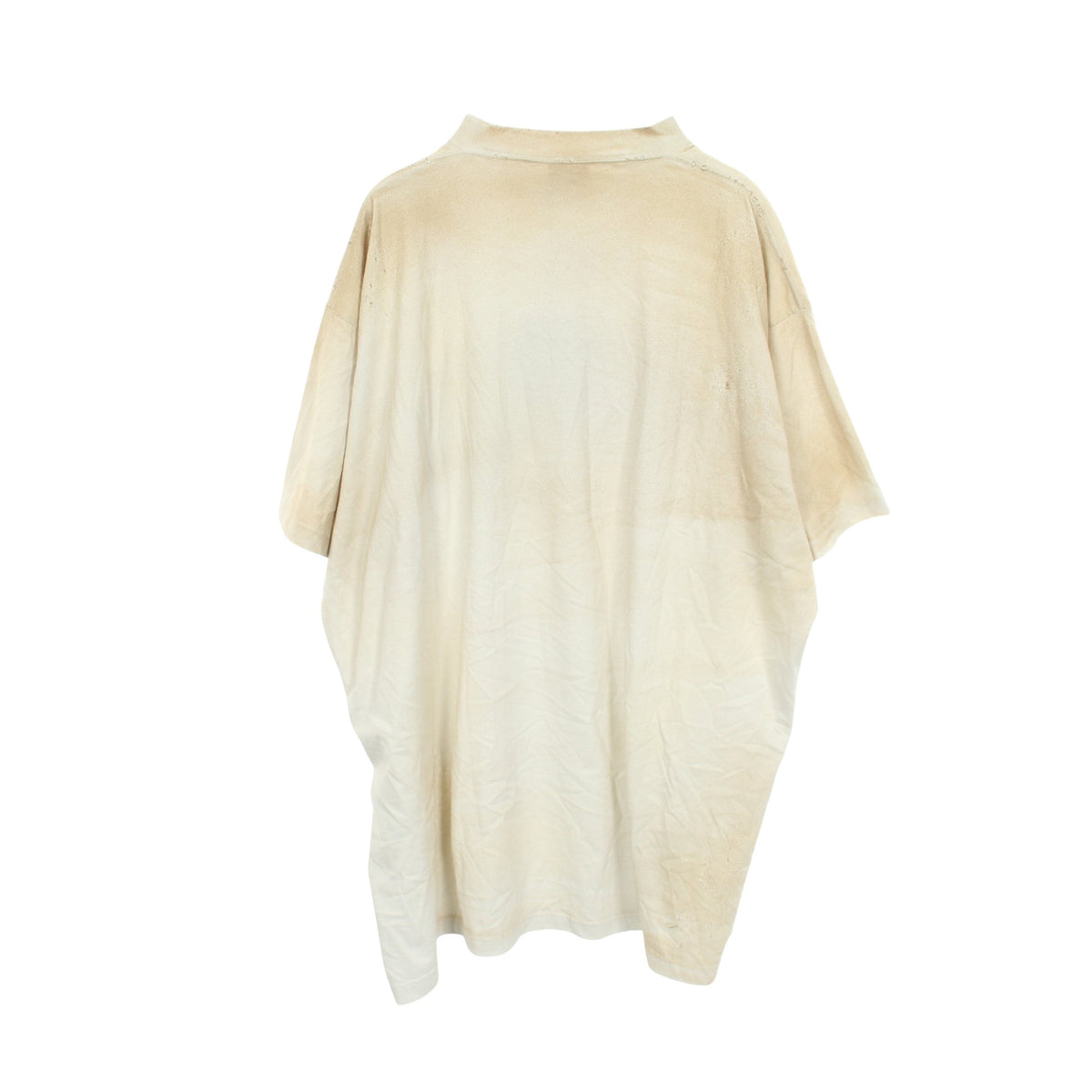 Crash Dust Patch Tee ユーズド加工 ダメージ加工 半袖Tシャツ コットン ライトブルー バレンシアガ