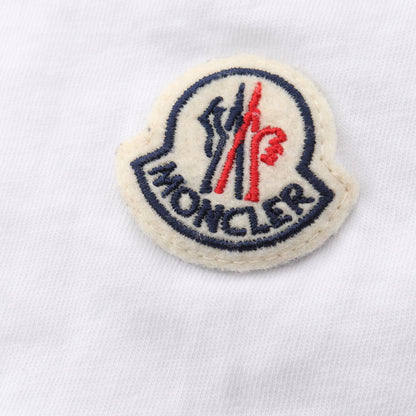 アームロゴ 長袖Tシャツ コットン ホワイト モンクレール