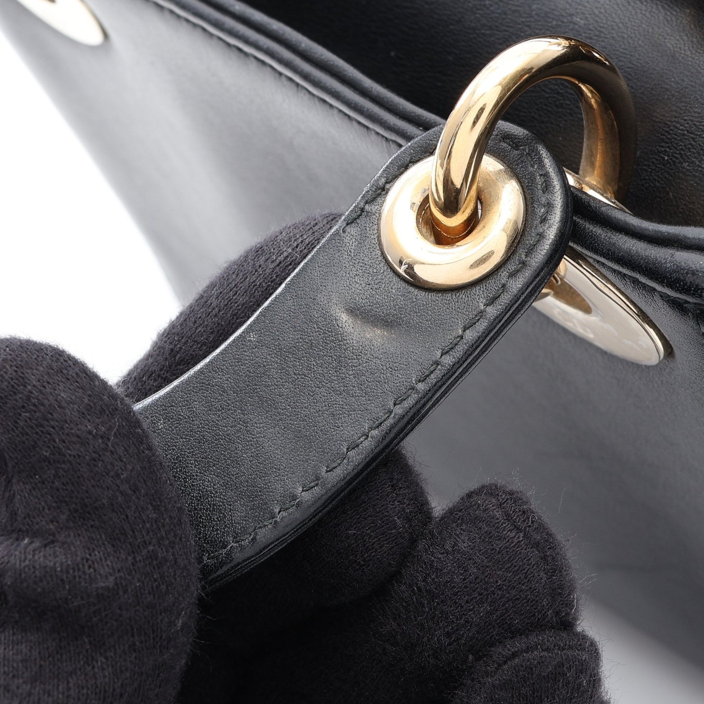 Christian Dior × Niki de Saint Phalle LADY DIOR MINI レディディオール ミニ ビーズ 2WAY ハンドバッグ レザー ブラック クリスチャンディオール