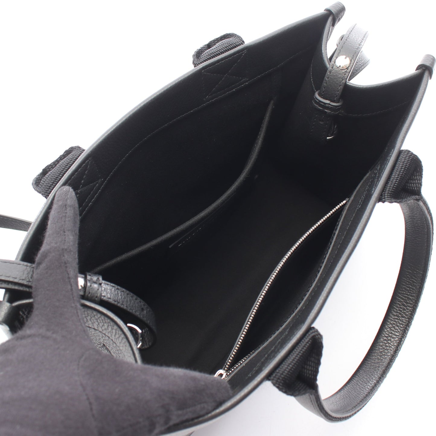 HARDWARE TOTE S 2WAY ハンドバッグ トートバッグ レザー ブラック バレンシアガ