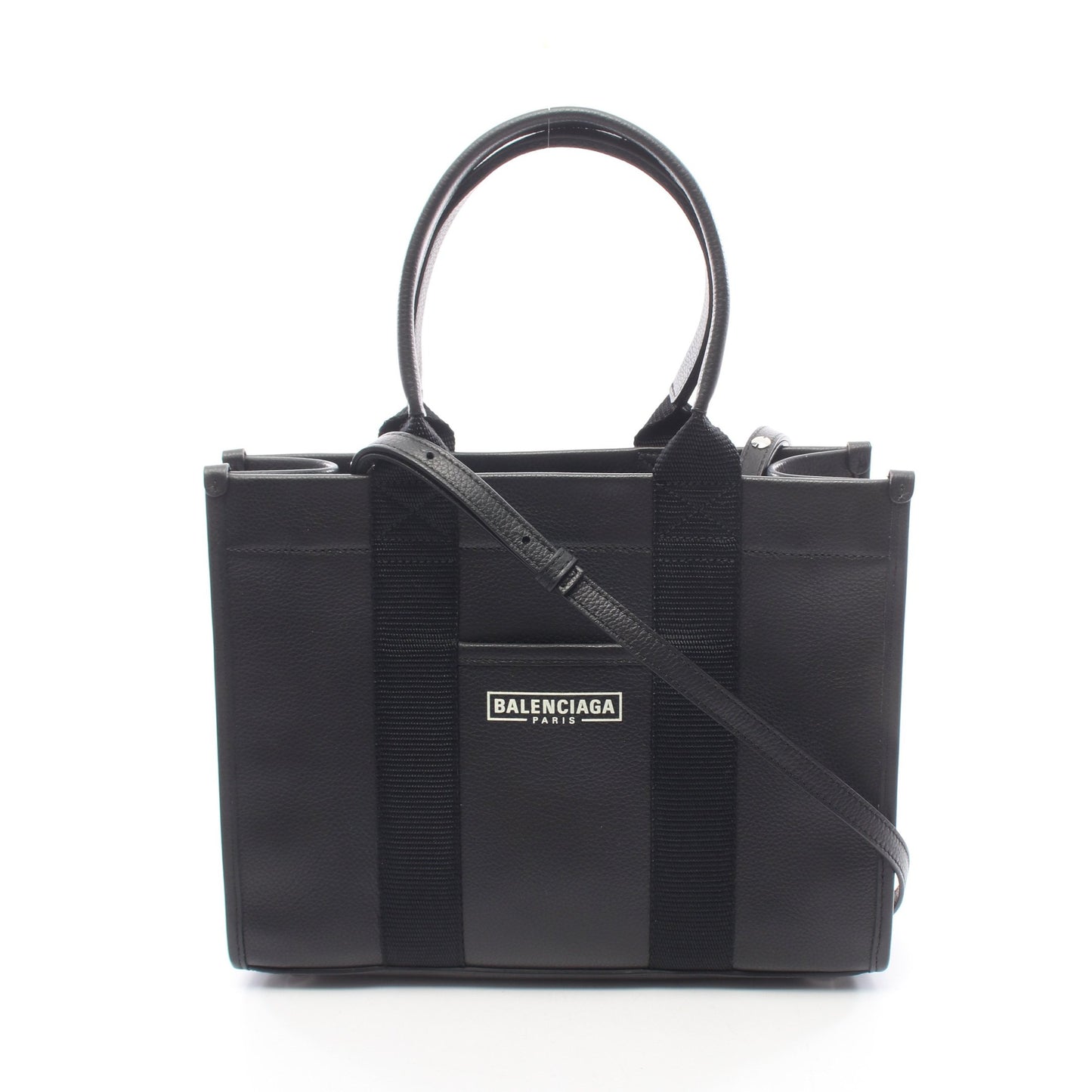 HARDWARE TOTE S 2WAY ハンドバッグ トートバッグ レザー ブラック バレンシアガ