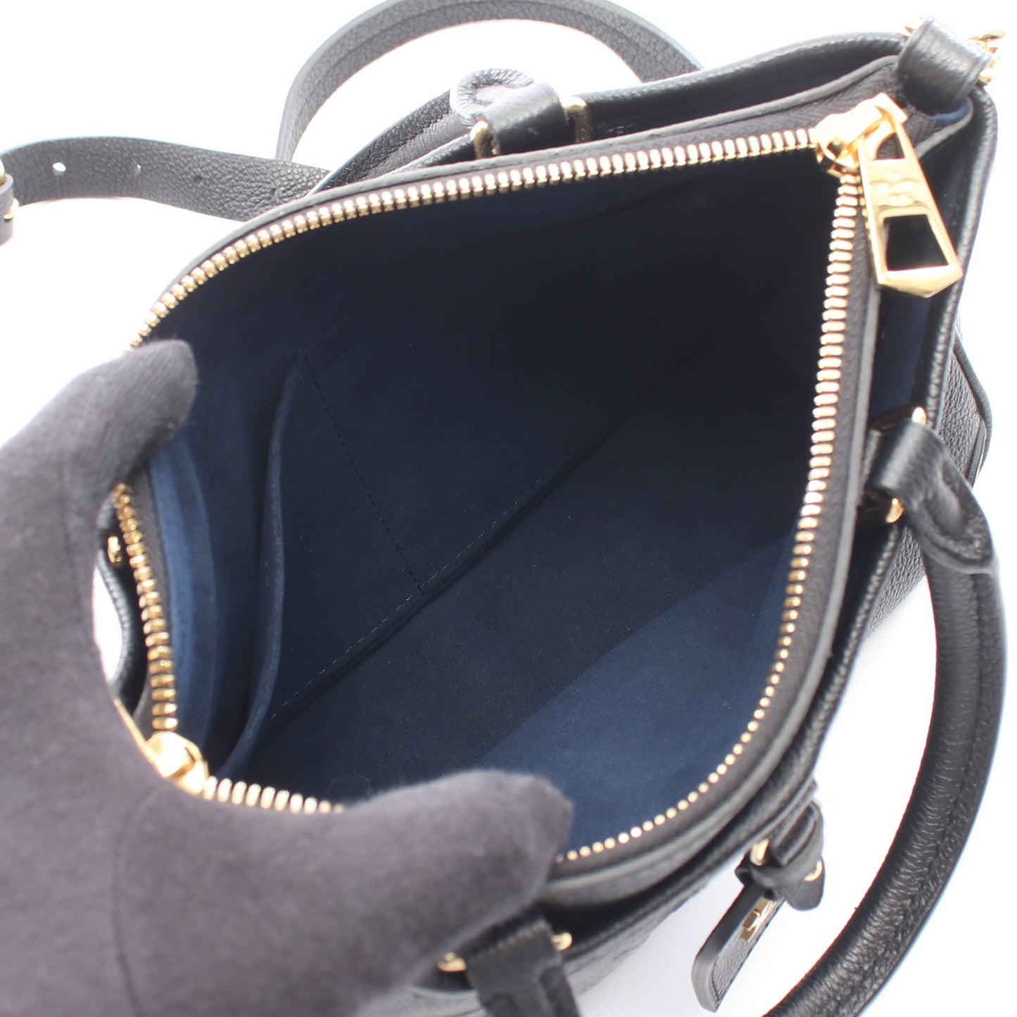 トリアノンPM モノグラムアンプラント ノワール 2WAY ハンドバッグ レザー ブラック ルイヴィトン