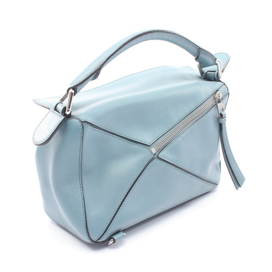 PUZZLE BAG SMALL パズルバッグ スモール 2WAY ショルダーバッグ レザー ブルーグレー ロエベ バッグ LOEWE