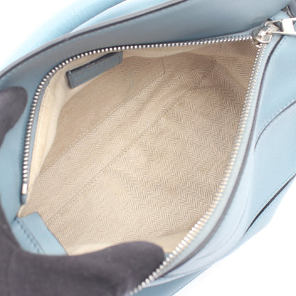 PUZZLE BAG SMALL パズルバッグ スモール 2WAY ショルダーバッグ レザー ブルーグレー ロエベ