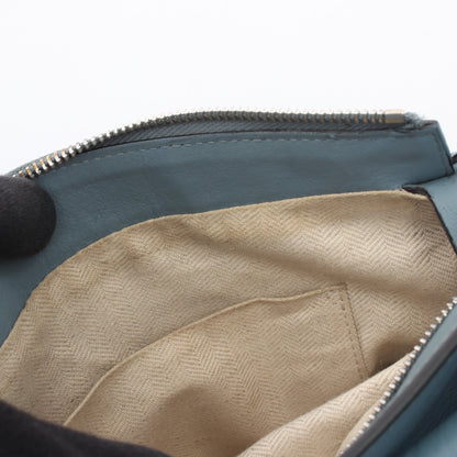 PUZZLE BAG SMALL パズルバッグ スモール 2WAY ショルダーバッグ レザー ブルーグレー ロエベ