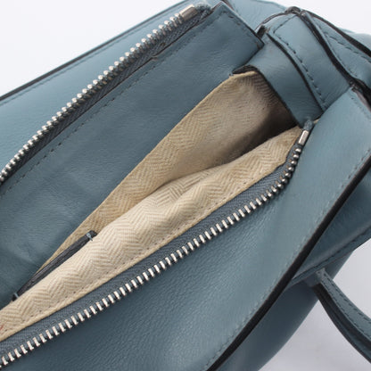 PUZZLE BAG SMALL パズルバッグ スモール 2WAY ショルダーバッグ レザー ブルーグレー ロエベ