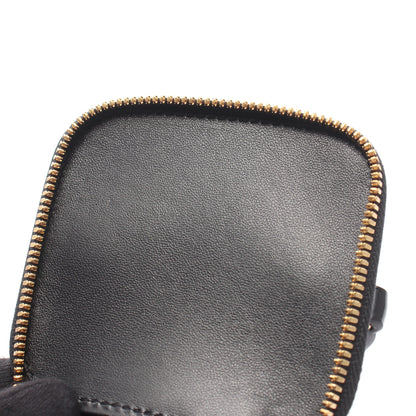 キュイル トリオンフ ミニ バニティケース 2WAY バニティバッグ エナメルレザー ブラック セリーヌ