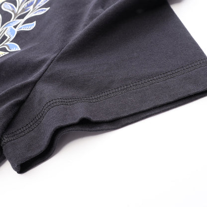 カルトゥッシュ デッラ カヴァッレリア 半袖Tシャツ コットン ブラック マルチカラー エルメス