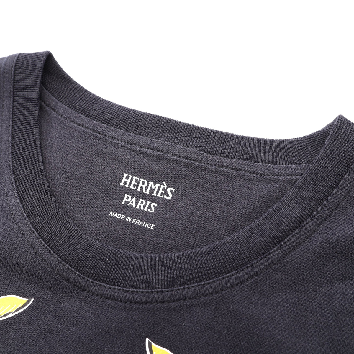 カルトゥッシュ デッラ カヴァッレリア 半袖Tシャツ コットン ブラック マルチカラー エルメス