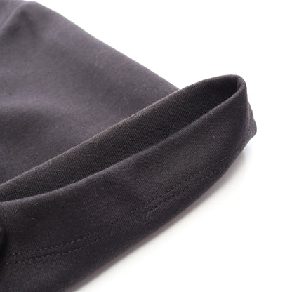 Cropped Draped T-Shirt アナグラム ロゴ アシンメトリー カットソー コットン ブラック ロエベ