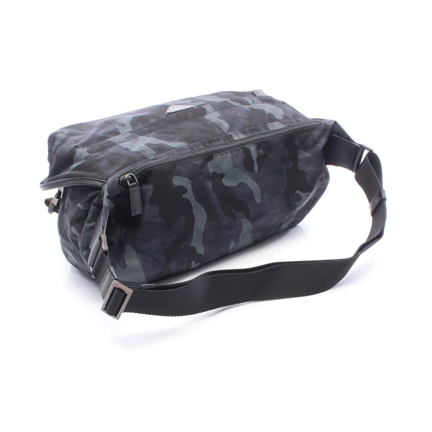 TESSUTO ST.CAMO カモフラージュ メッセンジャーバッグ ショルダーバッグ ナイロン レザー ブラック グレー ネイビー プラダ